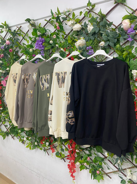 Sudadera Letras Print