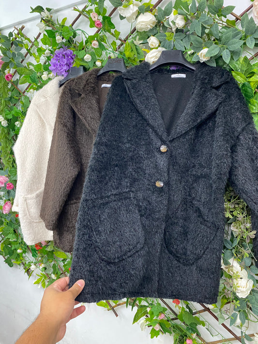 Abrigo Pelito Bolsillos