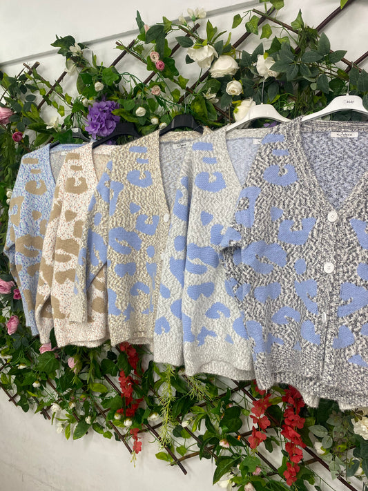 Cardigan Leopardo