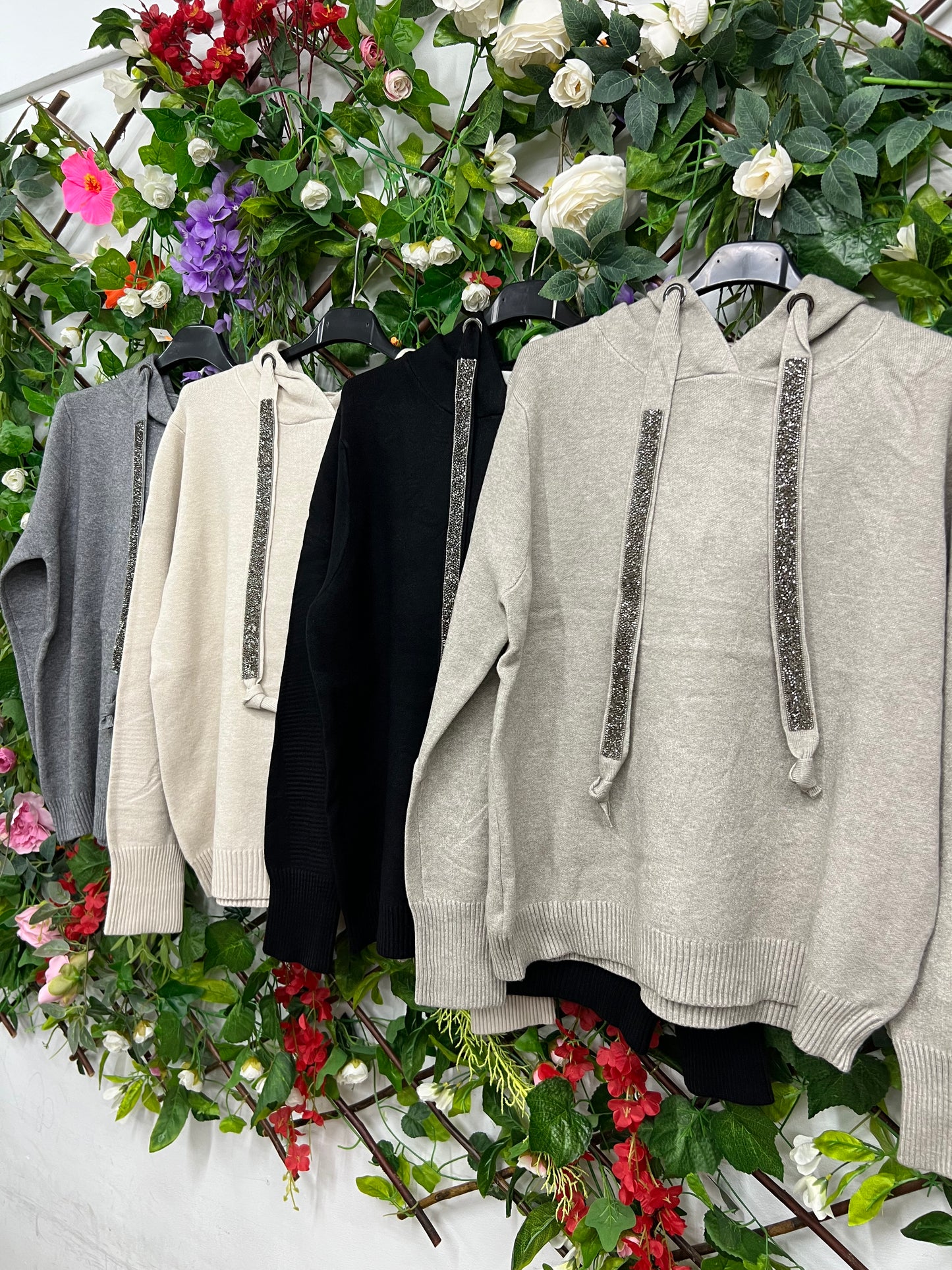 Sudadera Capuncha Cordon Brillantes