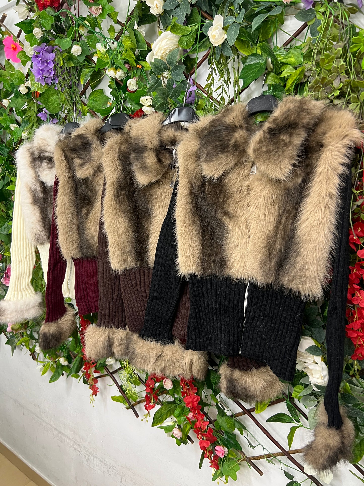 Cardigan Efecto Pelo