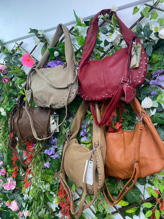 Bolso PoliPiel Tachas Redondo