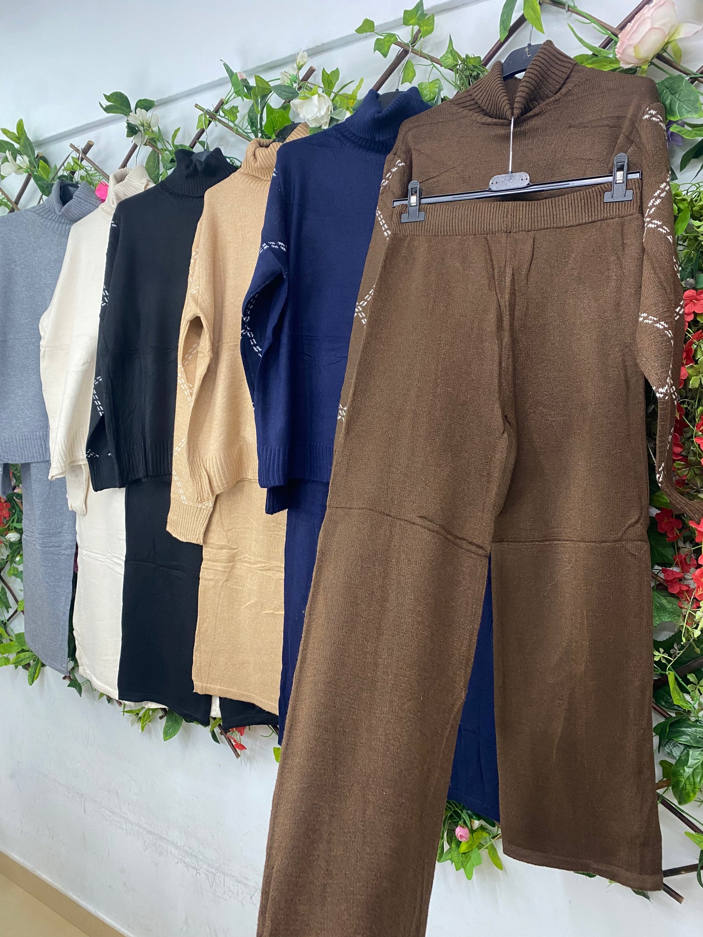 Conjunto Punto Manga Rombos