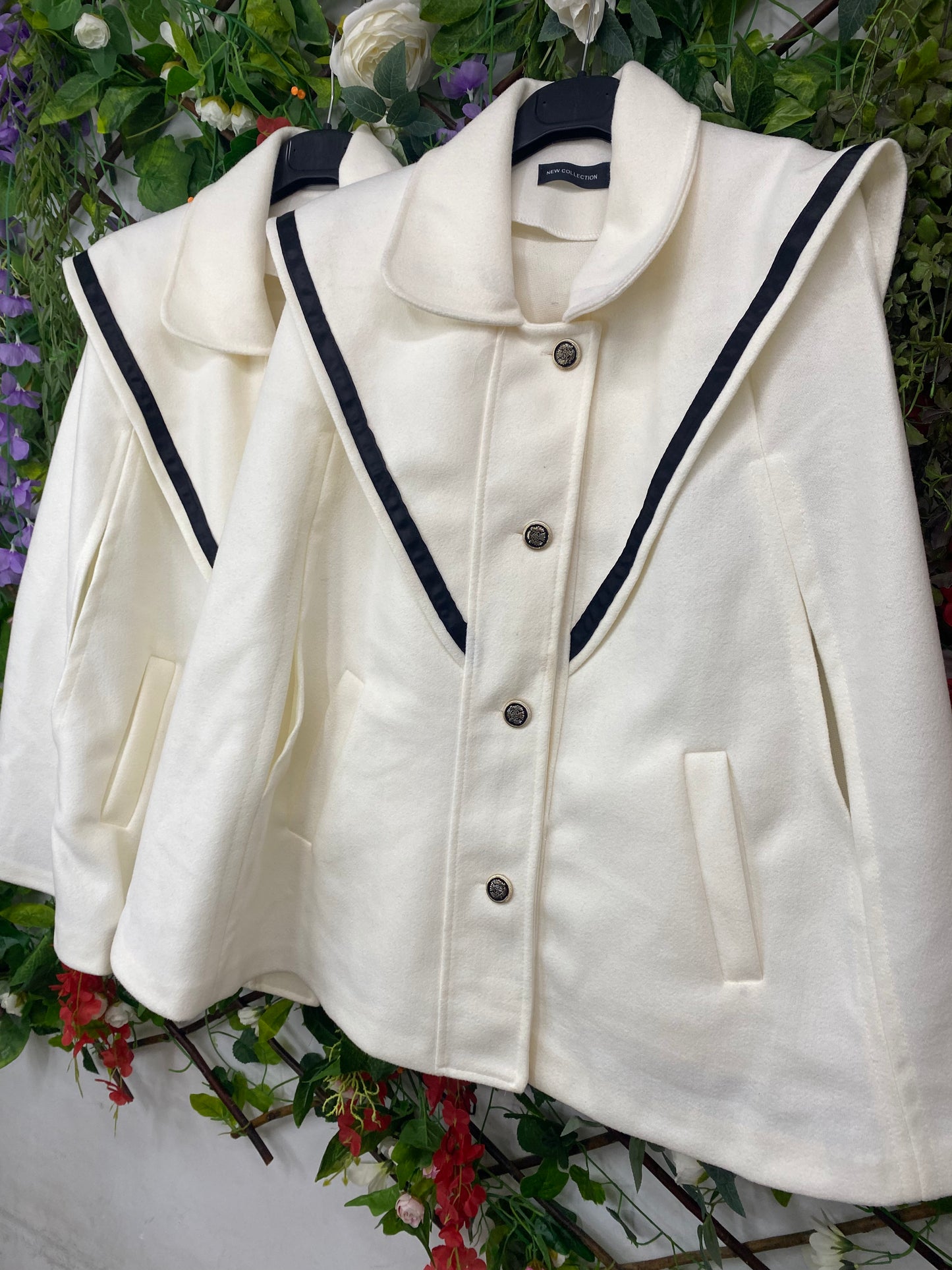 Poncho Estilo Chaqueta