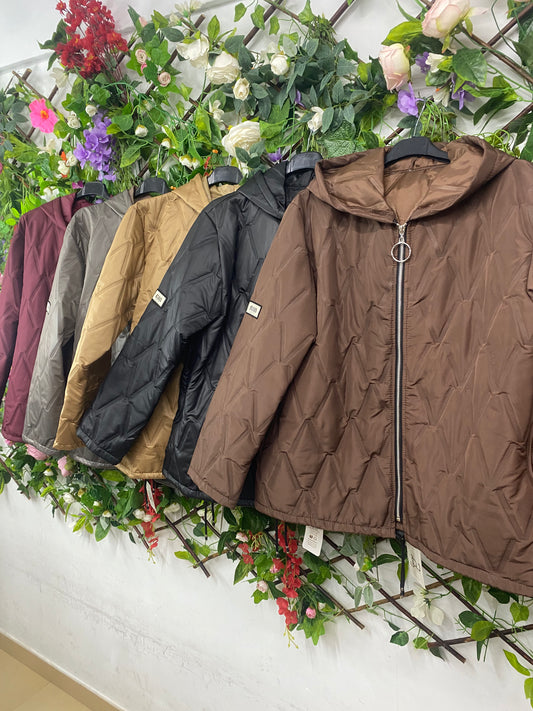 Cazadora Capucha Acolchada Liss