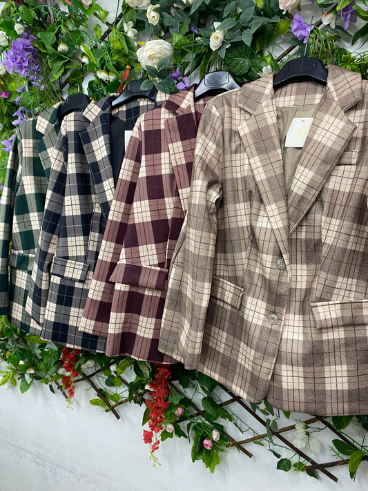 Blazer Cuadros Malenne