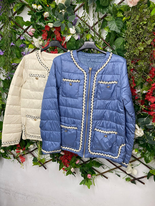 Chaqueta Acolchada Ribetes
