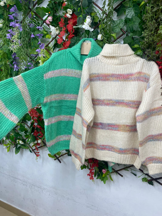 Sueter Cashmere Rayas