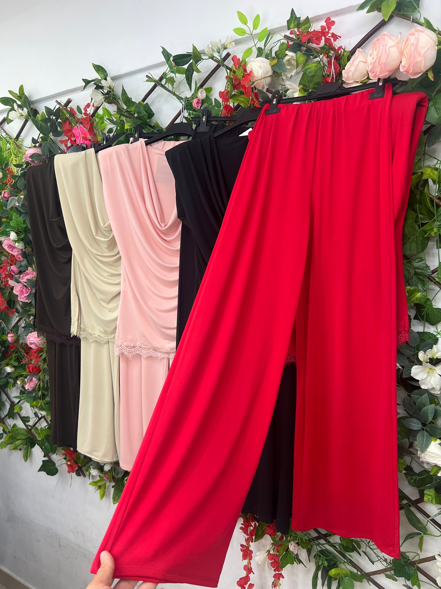 Conjunto Drapeado Encaje