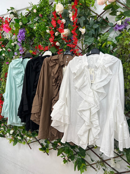 Blusas Volantes Acampanada