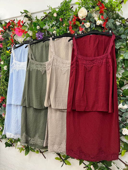 Conjunto Falda Lencero