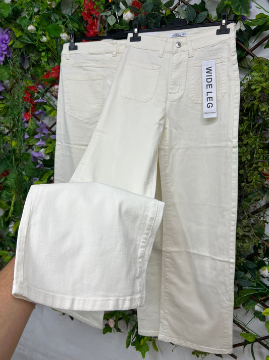 Vaquero Bolsilos Beige