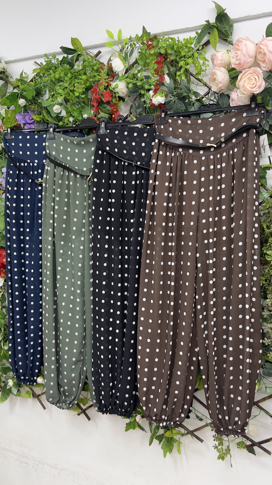 Pantalon Bombacho Lunares