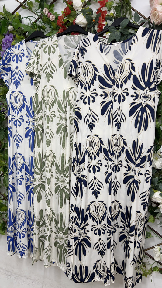 Vestido Licra Fria Damasco