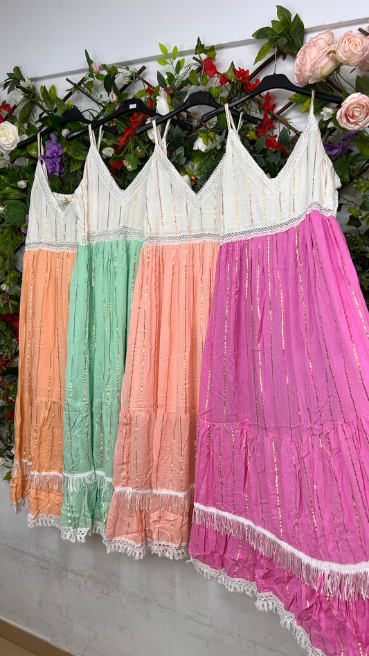 Vestido Indu Lencero Hilos
