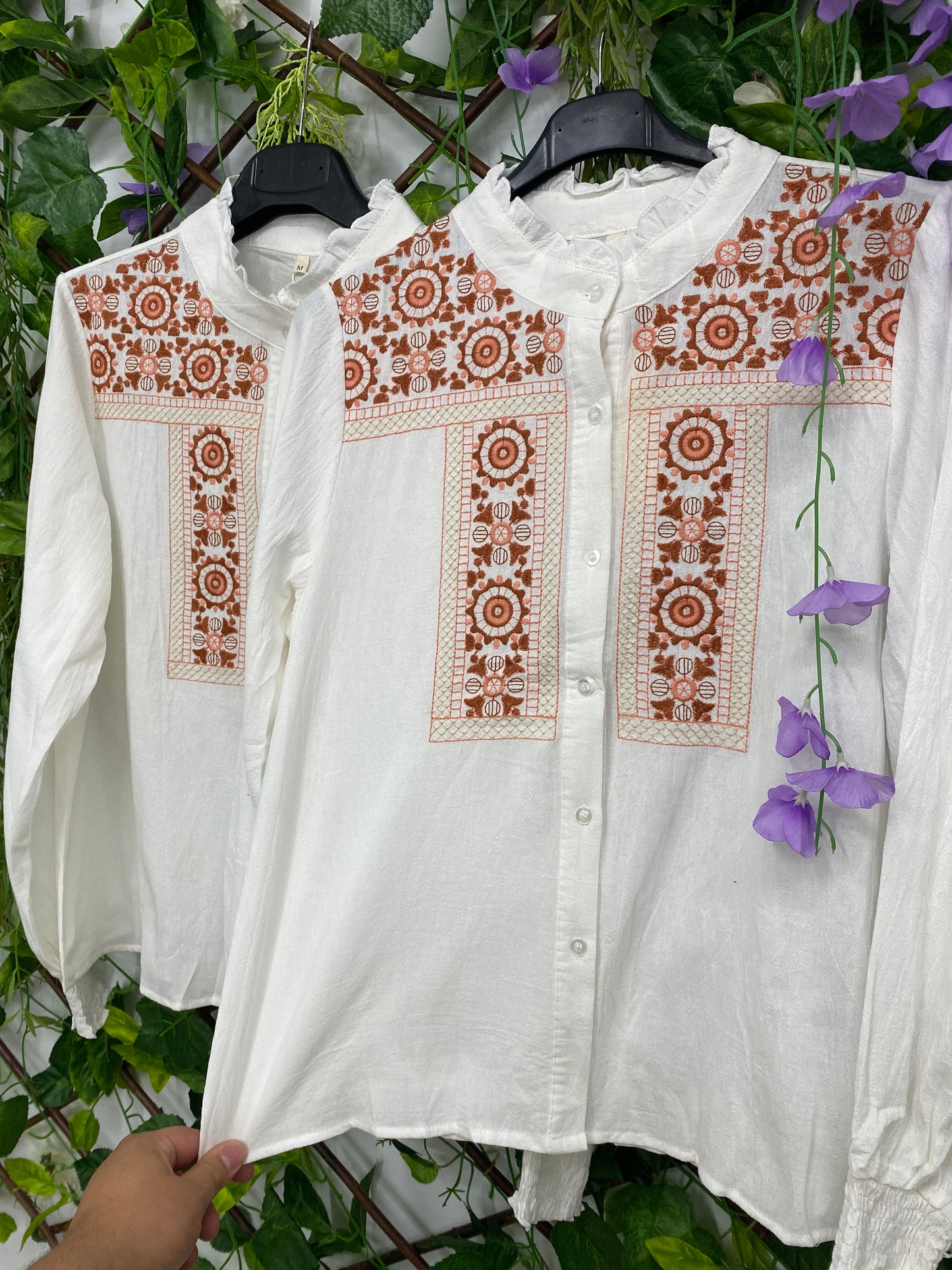 Camisa Bordada Boho