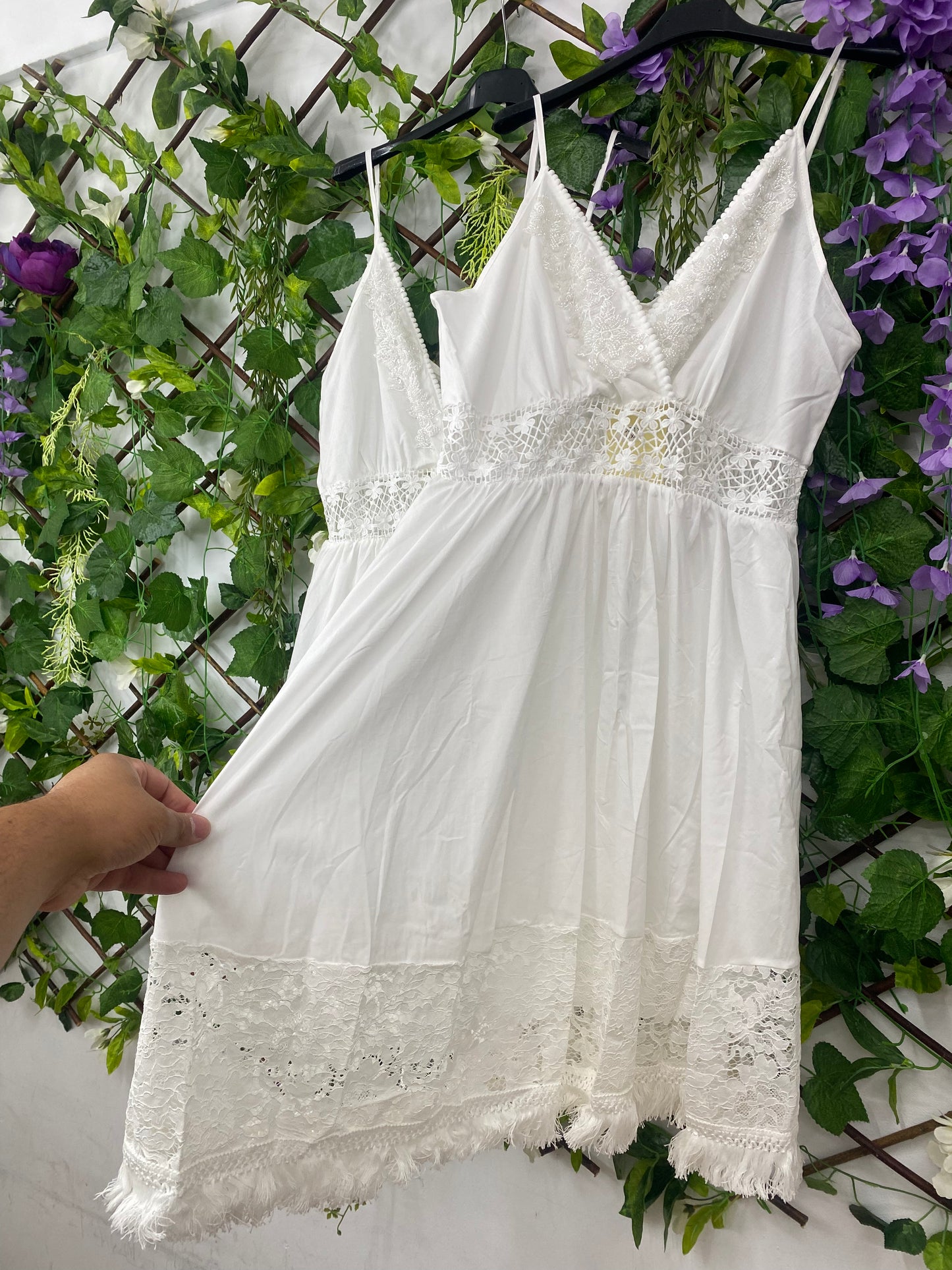 Spitzenträgerkleid