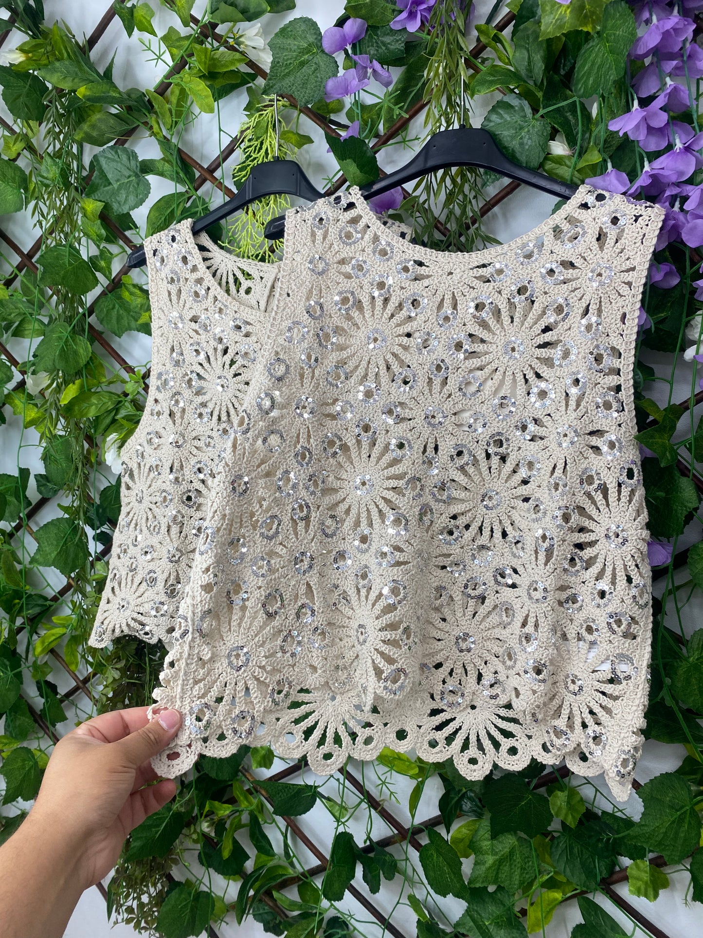 Top Crochet Flores