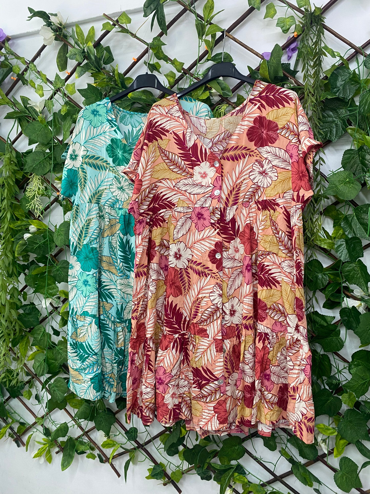 Vestido Corto Flores