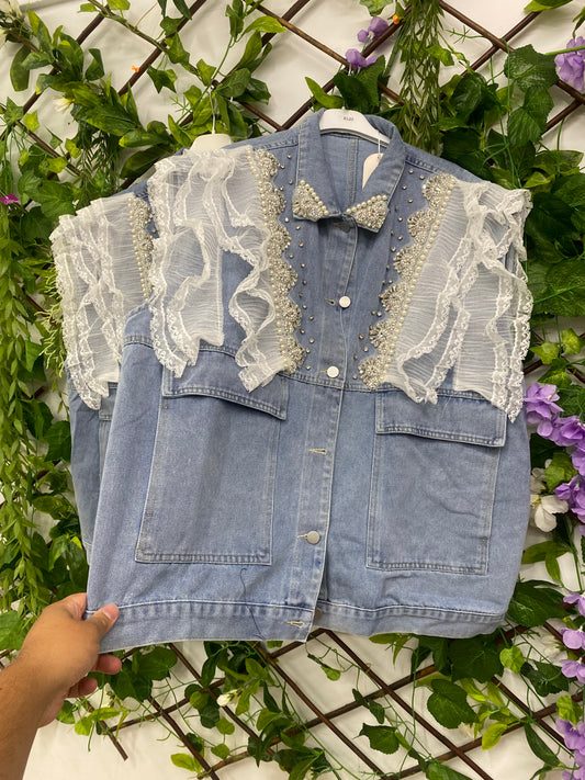 Chaleco Adornos Vaquero