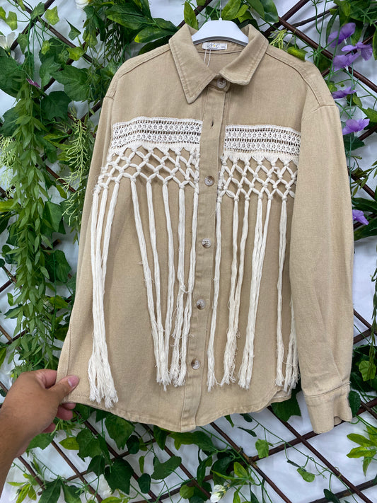 Chaqueta Vaquera Flecos