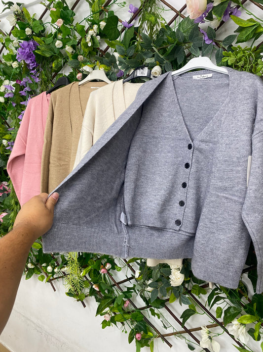 Conjunto Chaleco y Rebeca Punto