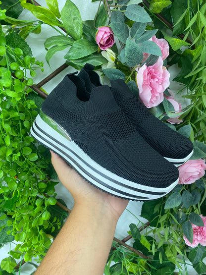 Deportiva Calcetin Detalle Plata