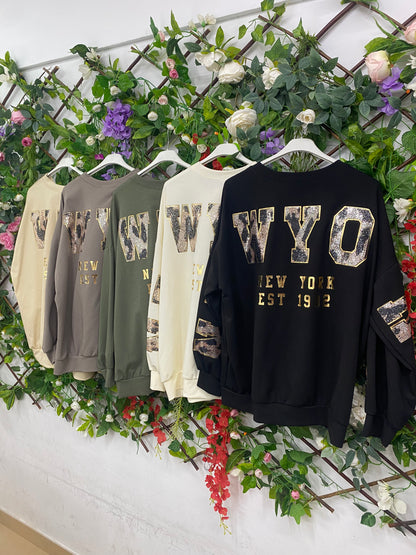 Sudadera Letras Print