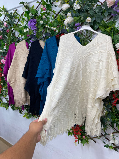 Poncho Cuadros Flecos