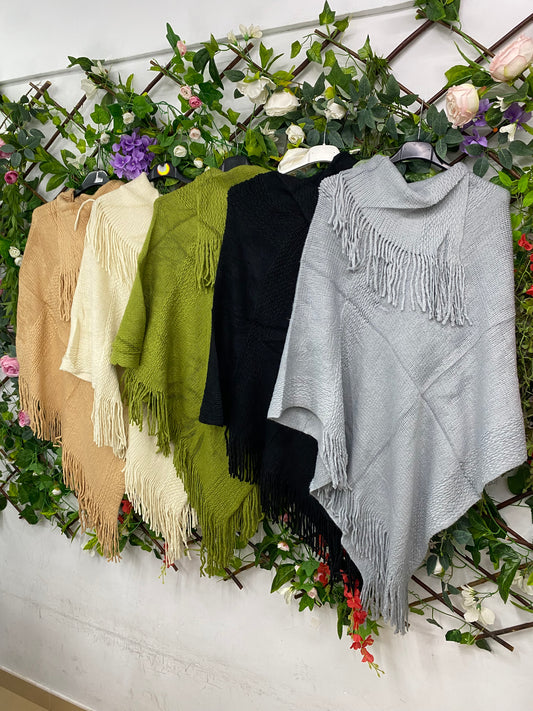 Poncho Cuello Vuelto
