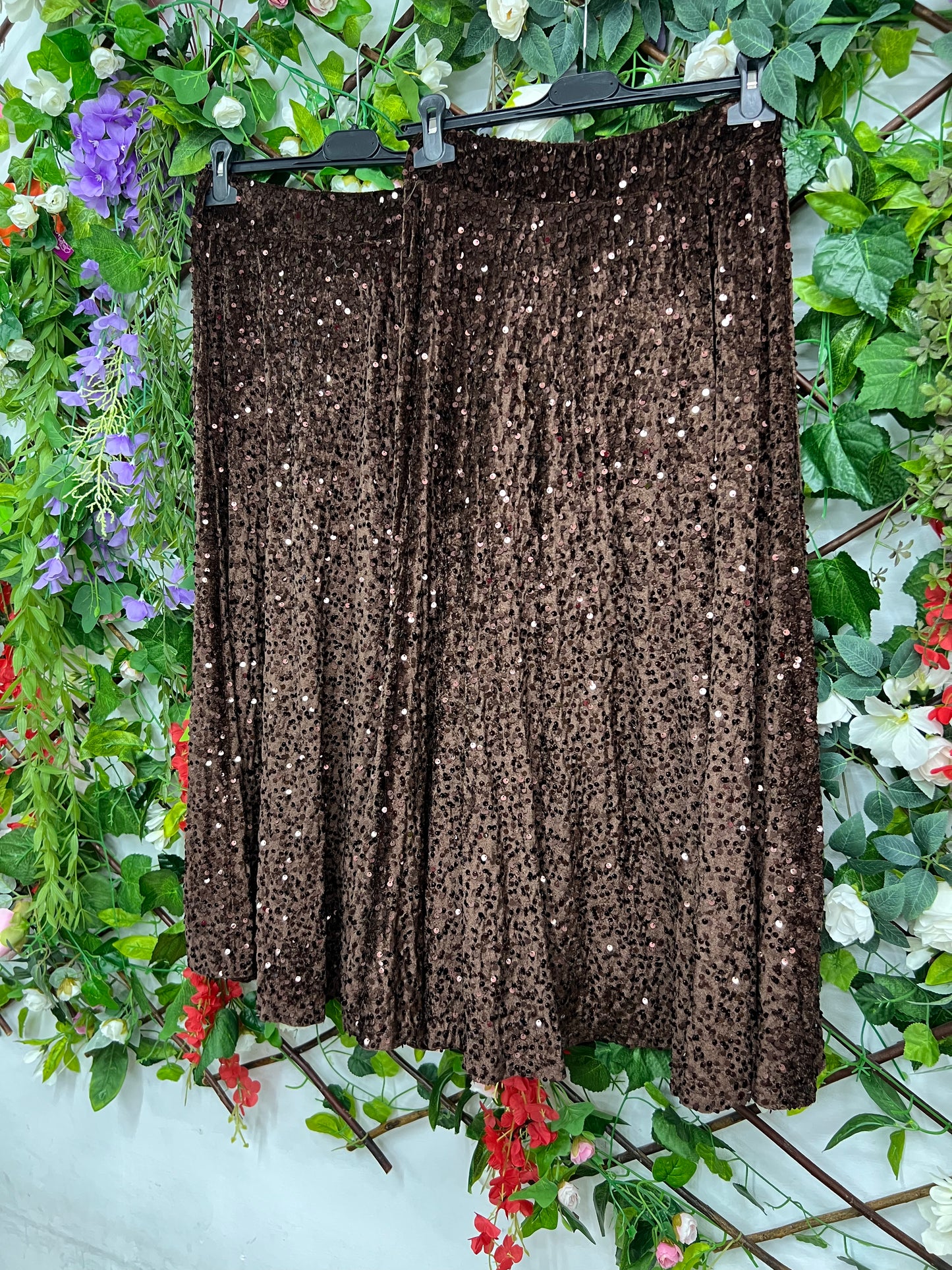 Falda Lentejuelas Capeada