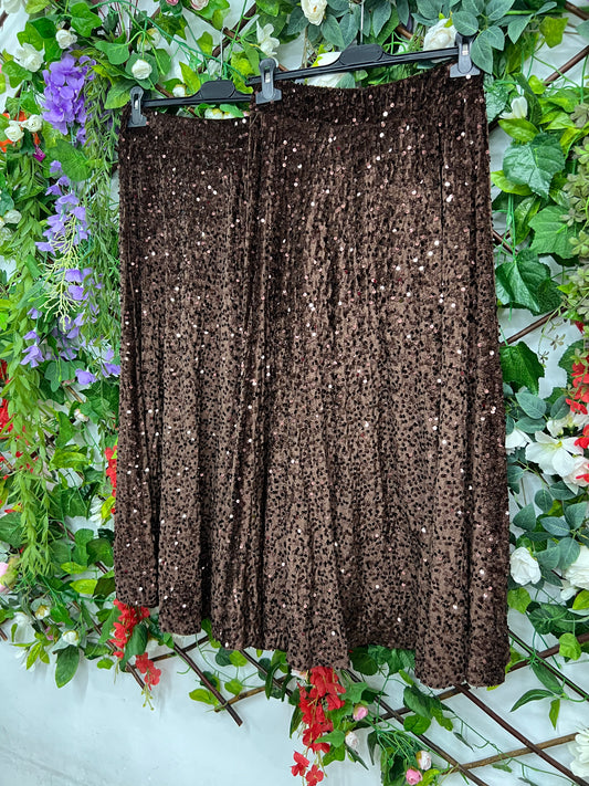 Falda Lentejuelas Capeada