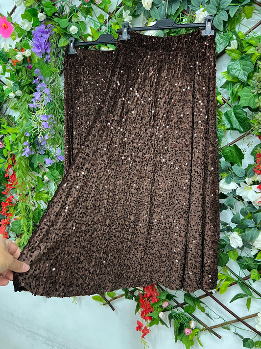 Falda Lentejuelas Capeada