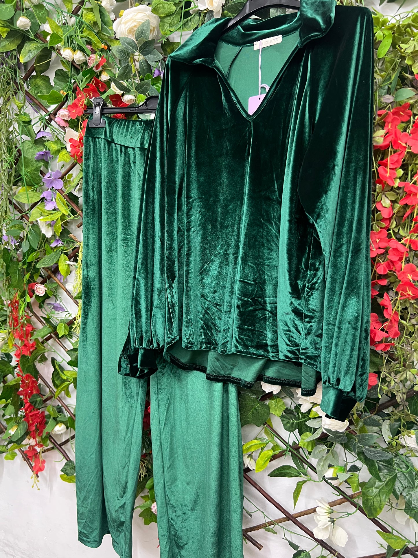 Conjunto Terciopelo Blusa