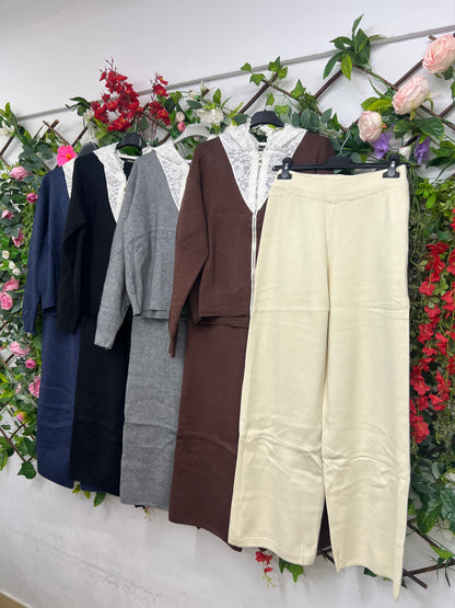 Conjunto Punto Cremallera Ganchillo