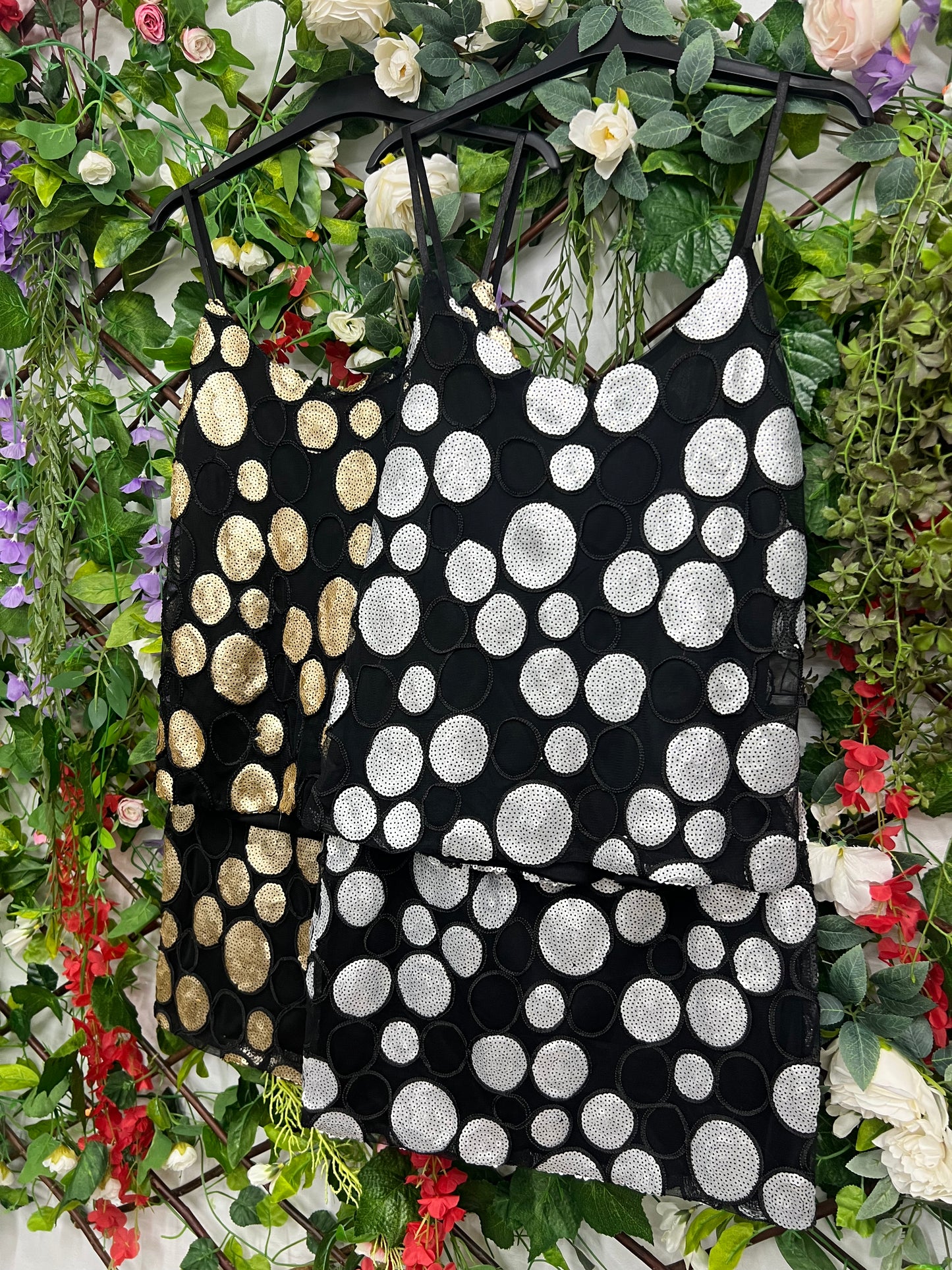 Conjunto Lentejuelas Lunares