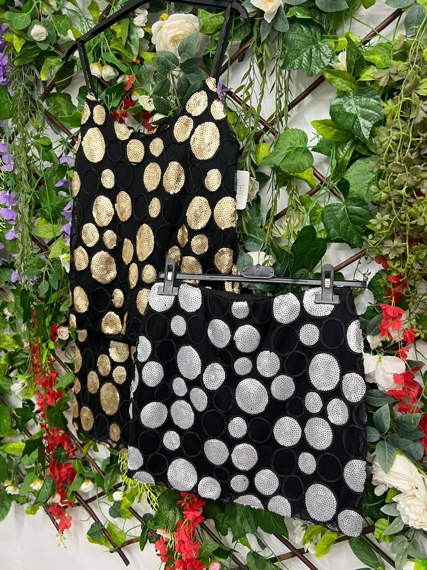 Conjunto Lentejuelas Lunares