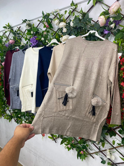 Jersey Bolsillo y PomPon.