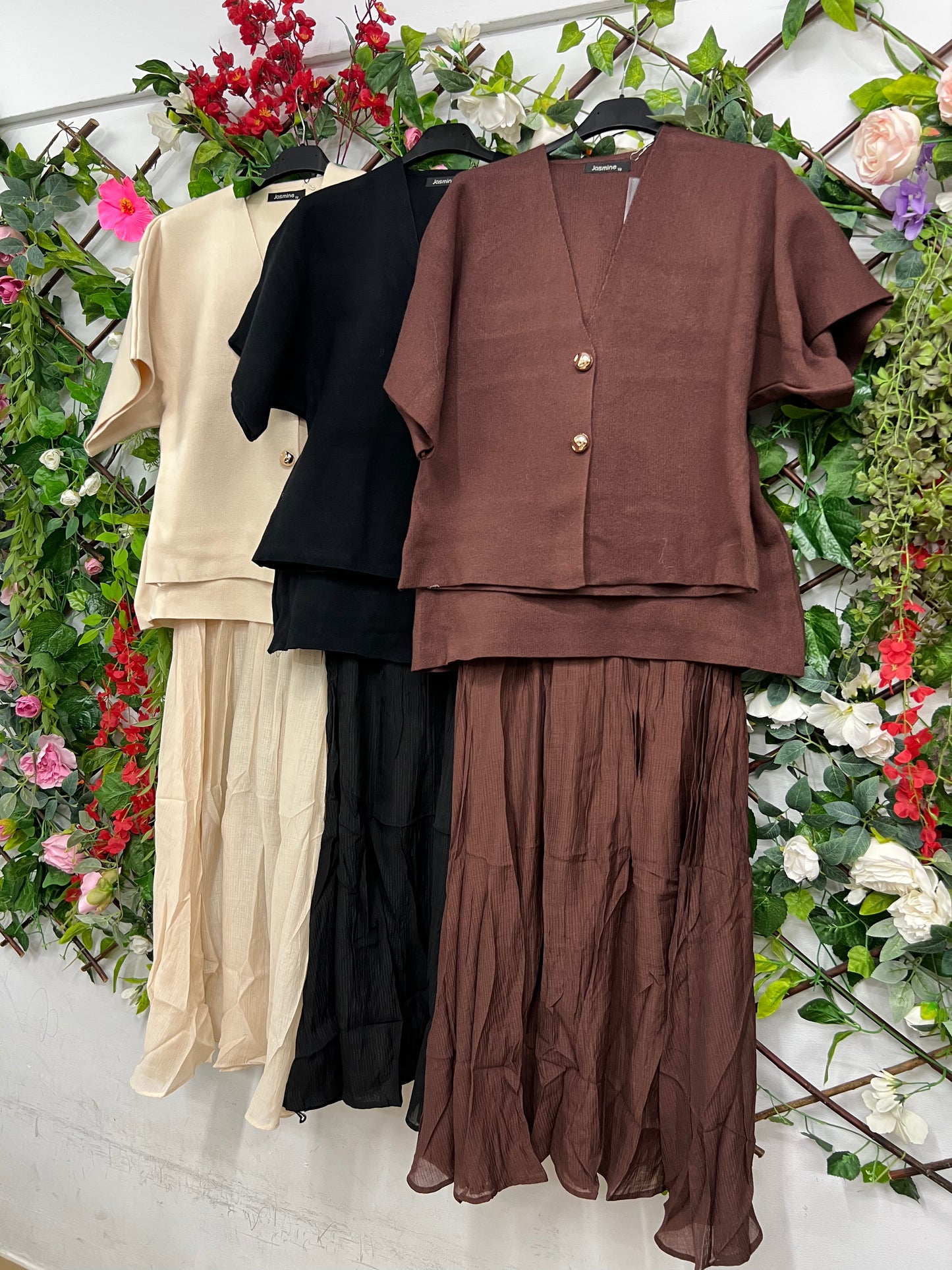 Conjunto Punto Falda y Top