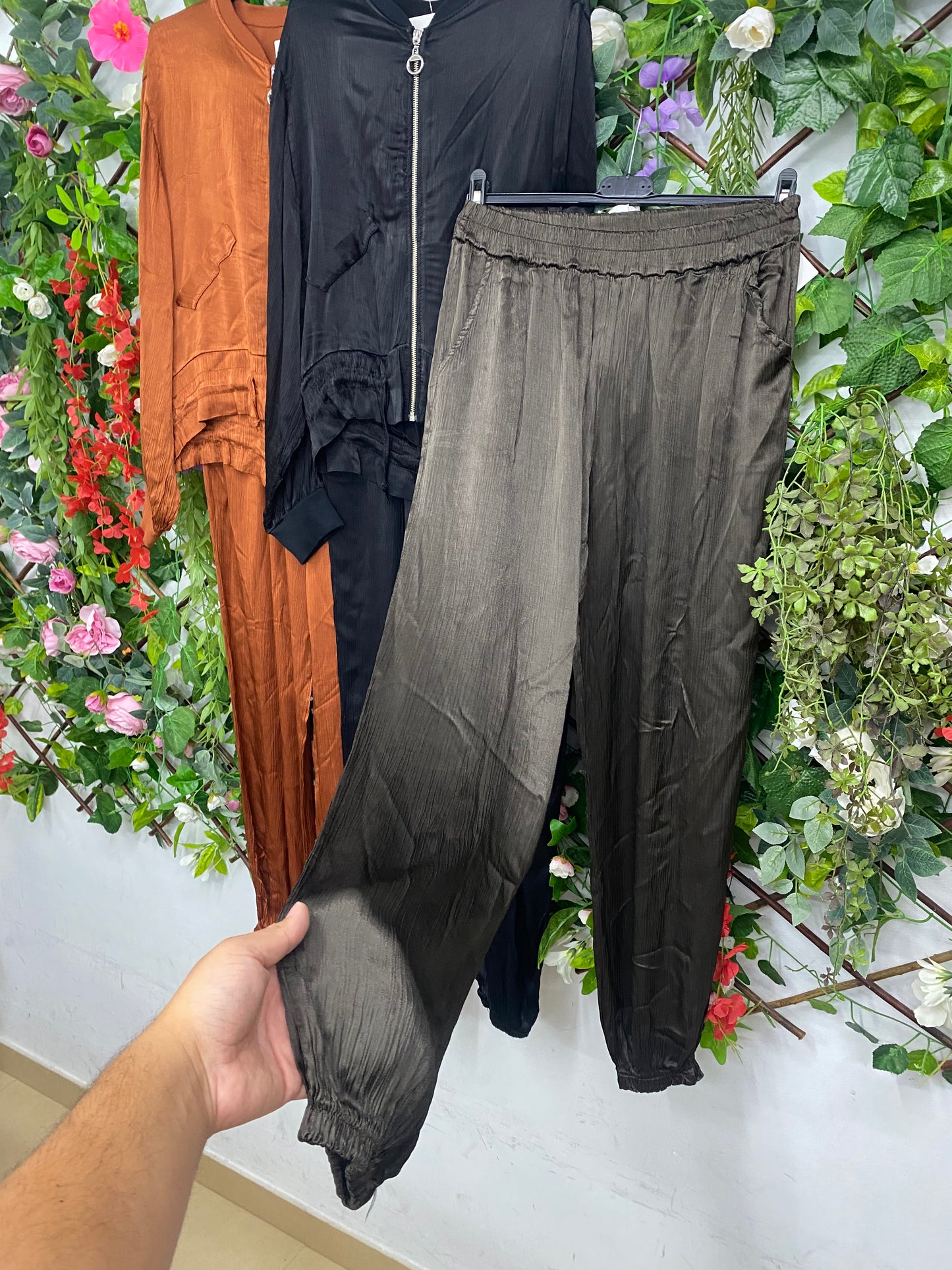 Conjunto Bomber Raso