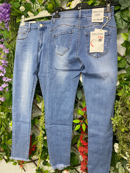 Vaquero Skinny Piedritas -5kg