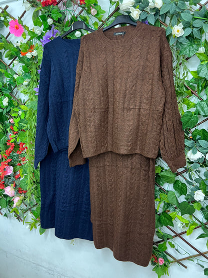 Conjunto Punto Falda Lana