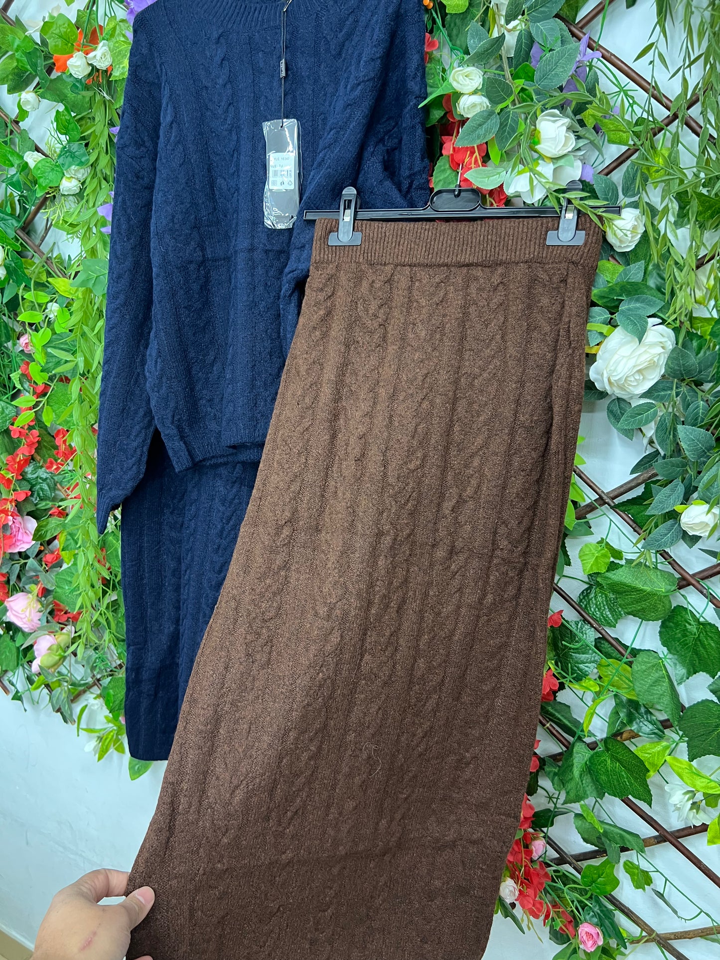 Conjunto Punto Falda Lana