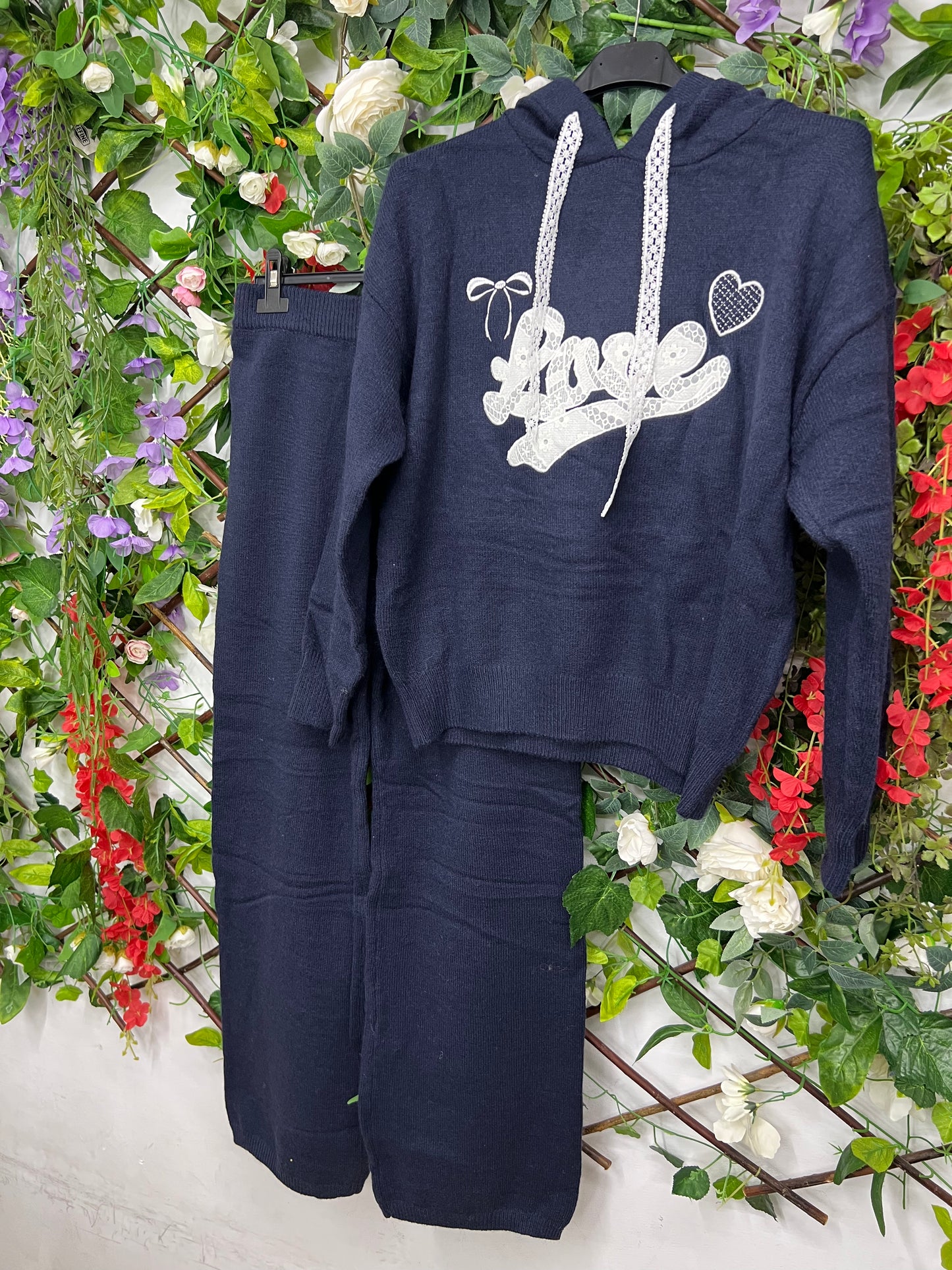 Conjunto Punto Sudadera Love