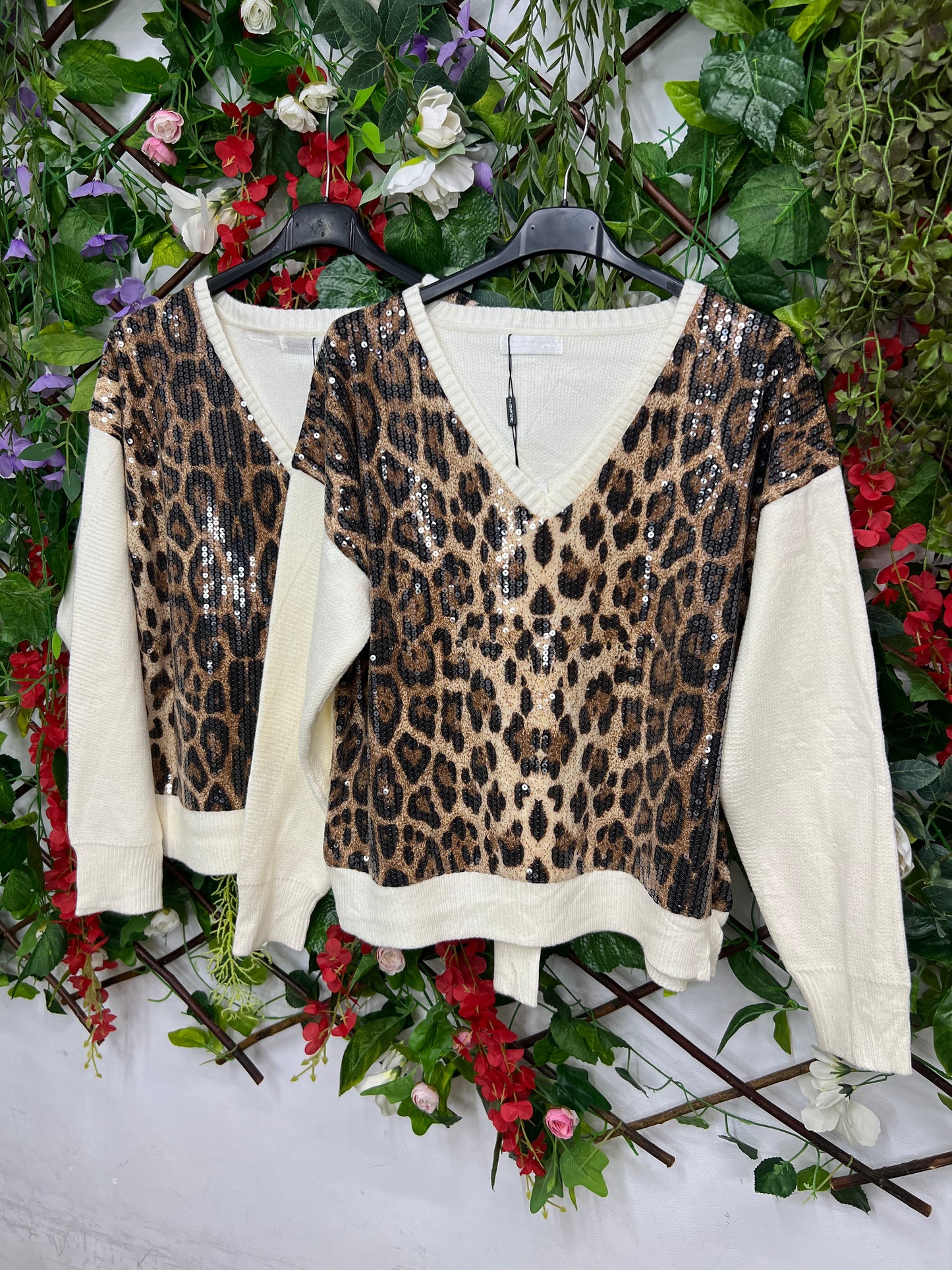 Sueter Print Lentejuelas