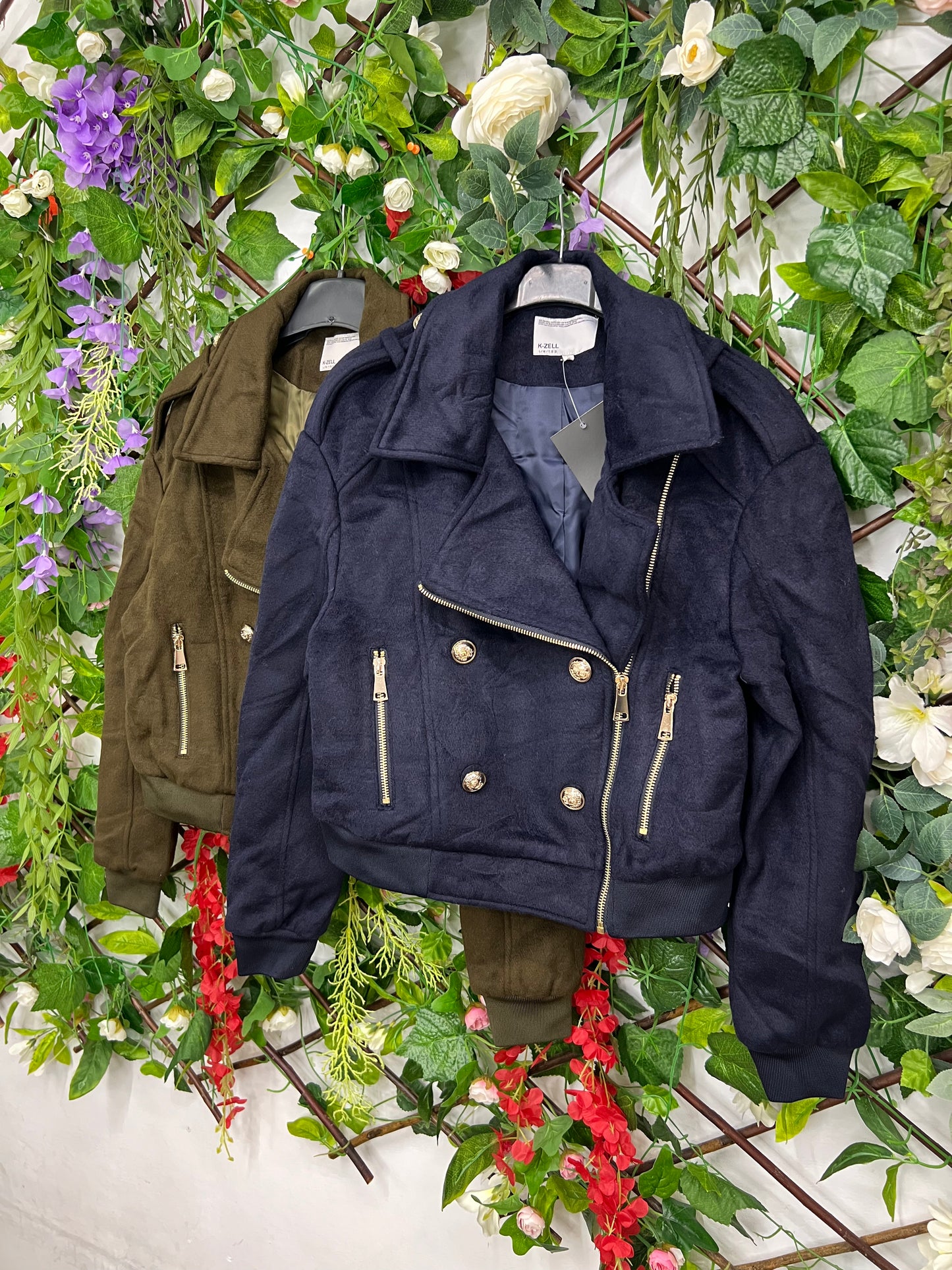 Chaqueta Motera Cremalleras