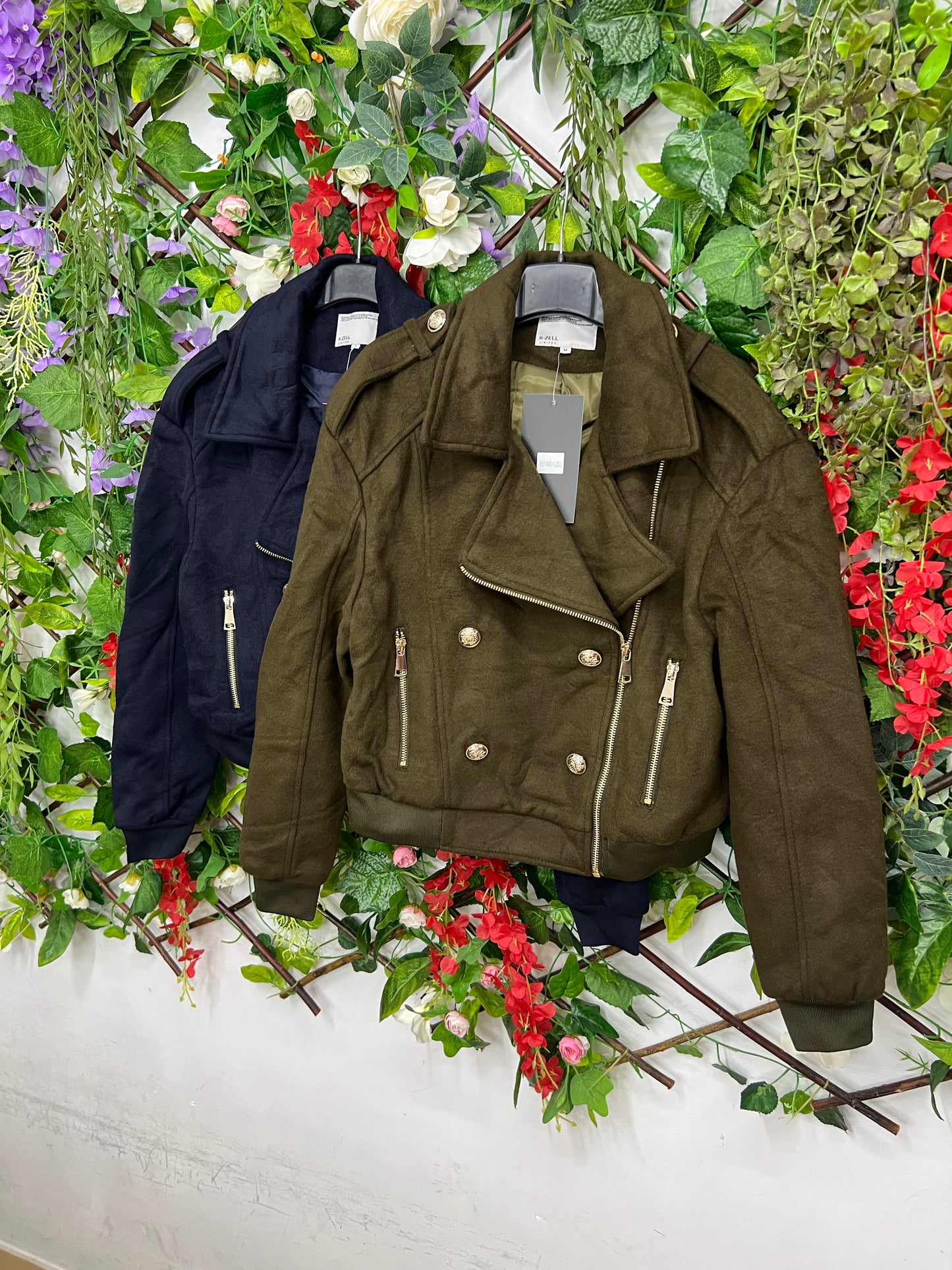 Chaqueta Motera Cremalleras