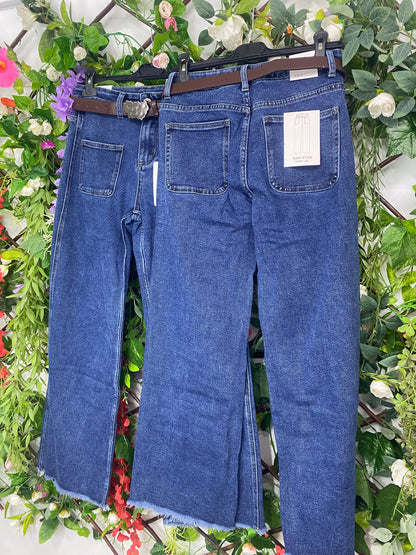 Jeans Bolsillos Cinturon