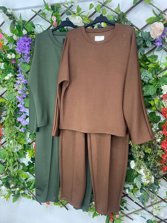 Conjunto Interlock Manga Larga