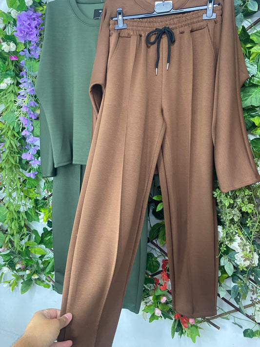 Conjunto Interlock Manga Larga